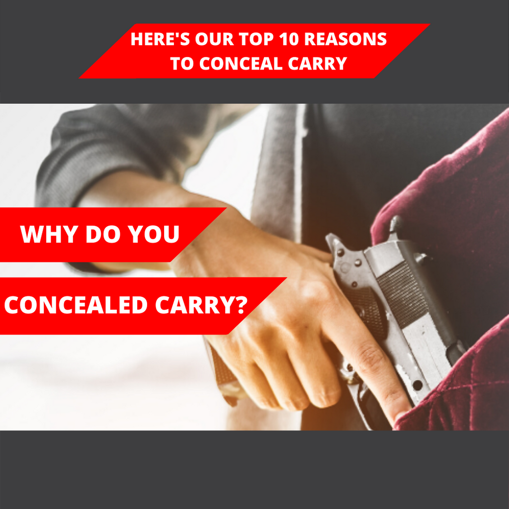 Why Do You Concealed Carry? Here's Our Top 10 Reasons!