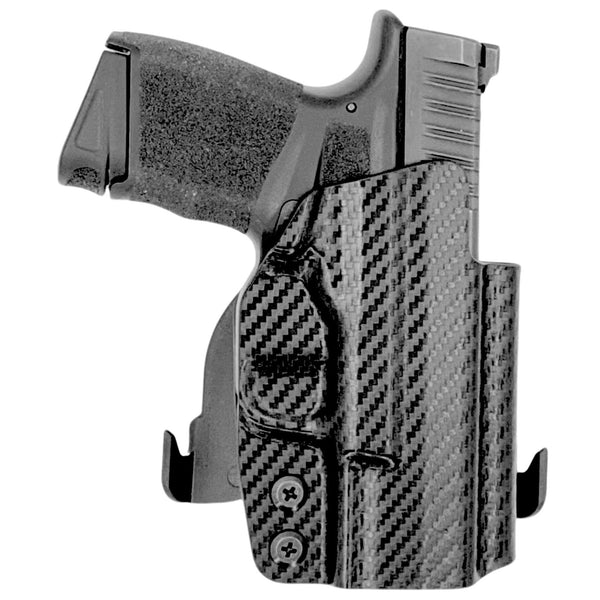 Springfield Hellcat Paddle Holster - Right Hand Carbon Fiber Front