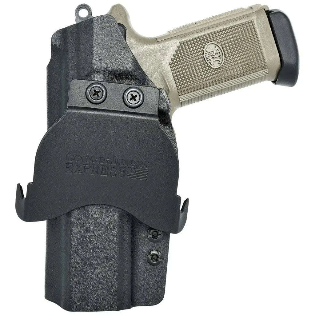 Black Carbon Fiber OWB Holster – Right-Hand For FNX 45, Optic Ready, Made In USA