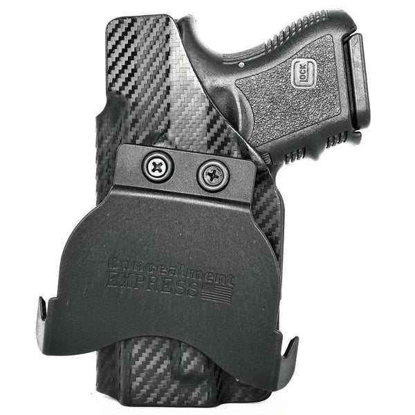 Paddle Holster fits: Glock 26 27 33 (Optic Ready) - Rounded by Concealment Express