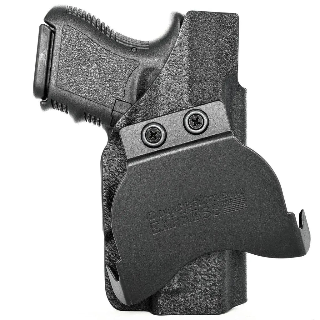 Suede Tuckable Concealment Holster - Fits Glock 19, 23, 26, 27, 32, 33, Black, RH Or LH