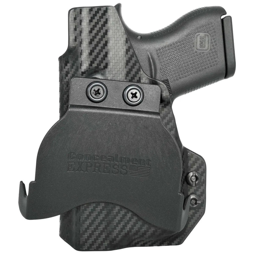 Paddle Holster fits: Glock 43X TLR-6 - Rounded by Concealment Express