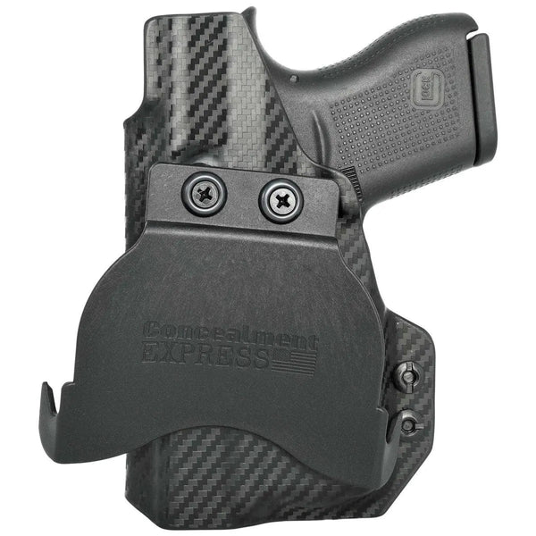 Paddle Holster fits: Glock 43X TLR6 - Rounded by Concealment Express