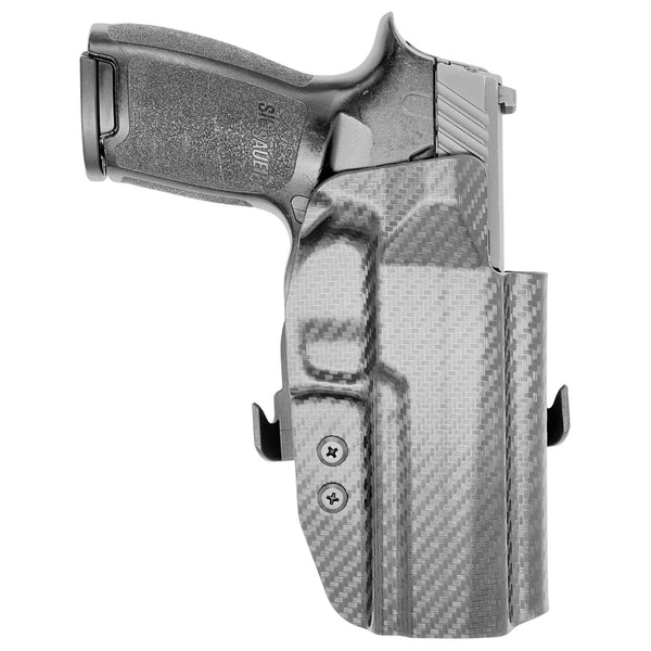 Sig Sauer P320 Full Size Paddle Holster - Right Hand Carbon Fiber Front
