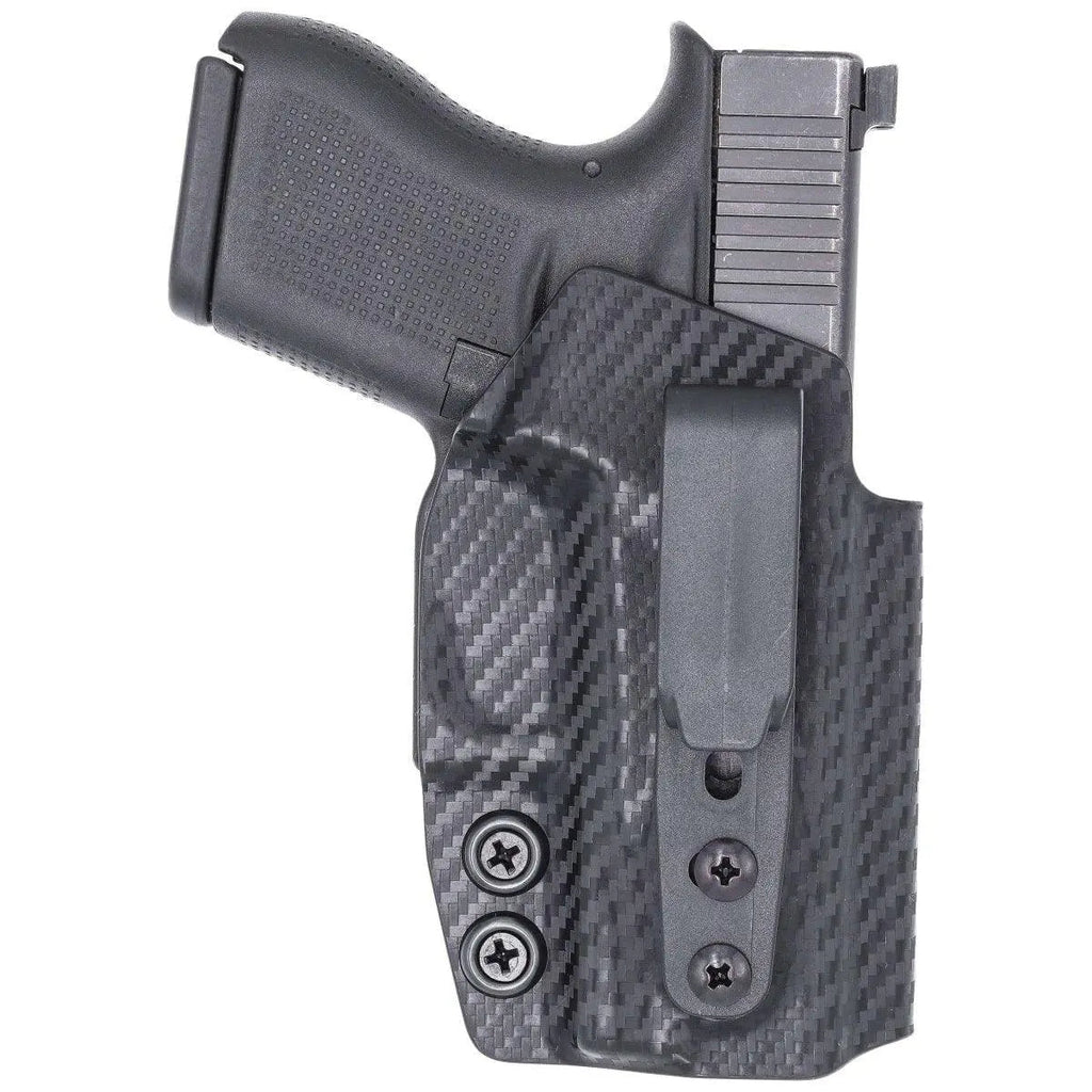 Tuckable IWB Holster fits: Glock 43X (Optic Ready) - Rounded by Concealment Express