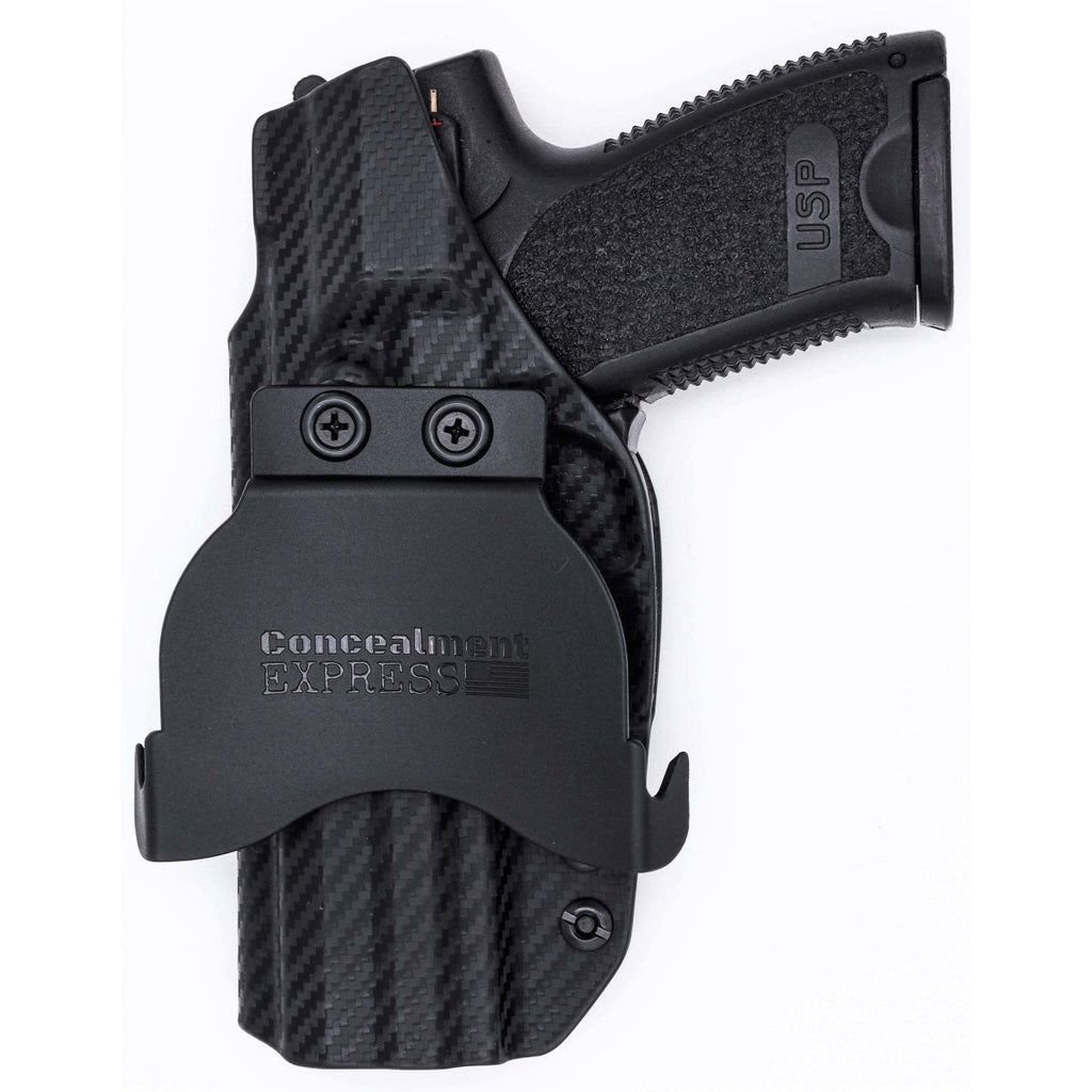 Heckler & Koch USP 9/40 Full Size OWB KYDEX Paddle Holster - Rounded by Concealment Express