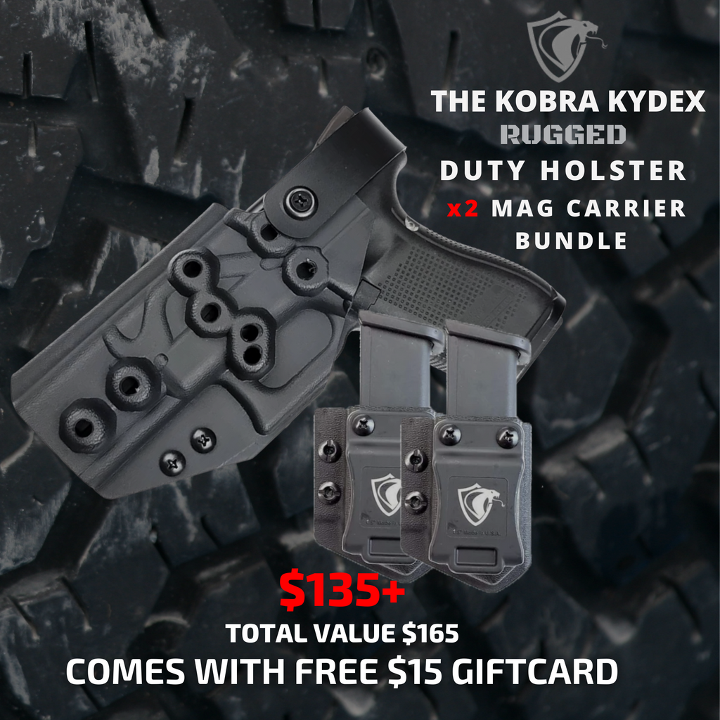 BLACK FRIDAY - Kobra Kydex - Rugged Duty Holster AND Mag Carrier Bundle - Holster Central Custom Kydex Holsters