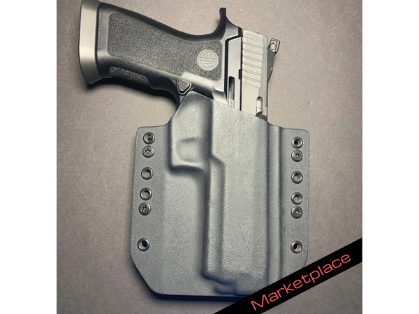 Sig Sauer P320 X Five Black Outside The Waistband Holster RH - USED - Marketplace - Holster Central Custom Kydex Holsters