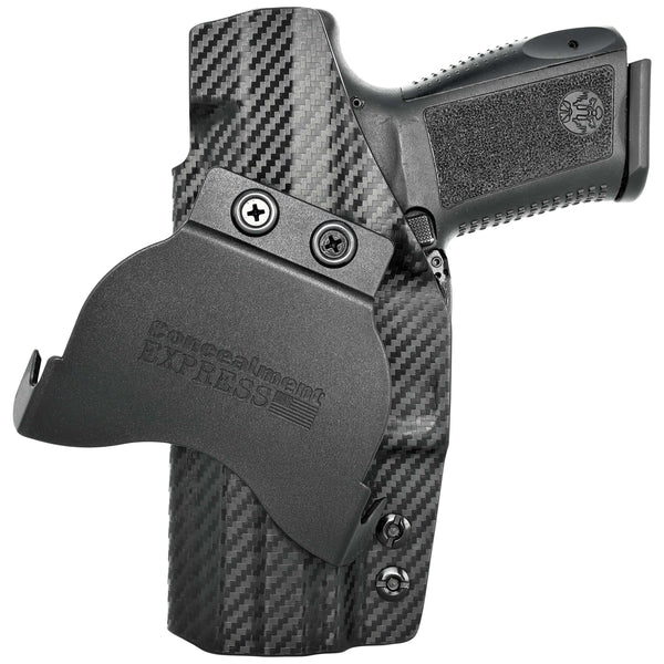 Canik TP9SF OWB KYDEX Paddle Holster Carbon Fiber Black / Right Hand / Standard Cut