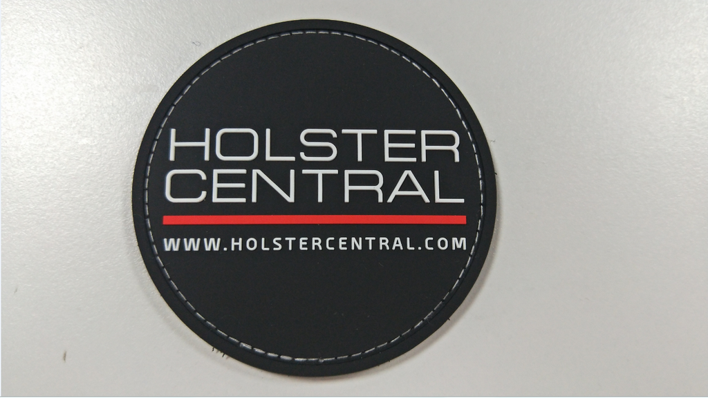 Holster Central PVC Rubber Patch White Stitching - Holster Central Custom Kydex Holsters