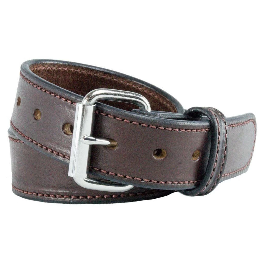 Dangerous Threads CCW Gun Belt – Men's 1 3/4 Inch Dark Chocolate Brown Leather, Heavy Duty, Lifetime Guarantee - View #12