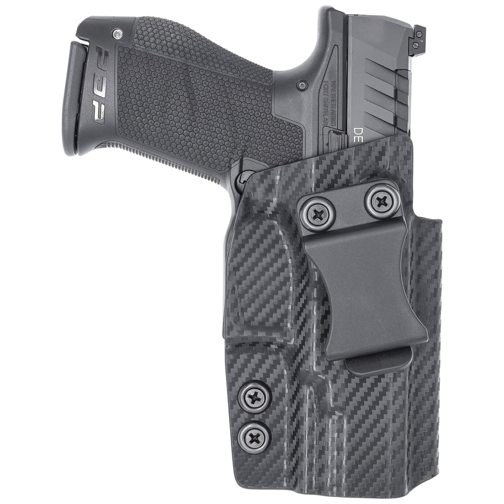 Walther PDP Compact/ Full Size 4 IWB KYDEX Holster Carbon Fiber Black / Right Hand / User Adjustable (-5 to +20°)